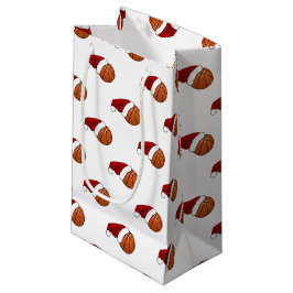 Sacola Para Presentes Pequena Basquete de Natal e Hoop