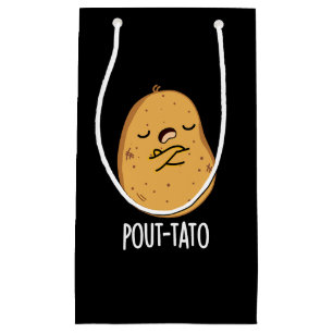Sacola Para Presentes Pequena Batata Engraçada Engraçado Batata Negra BG