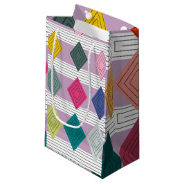 Sacola Para Presentes Pequena Bauhaus Diamond Quilt
