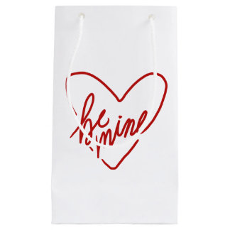 SACOLA PARA PRESENTES PEQUENA BE MINE