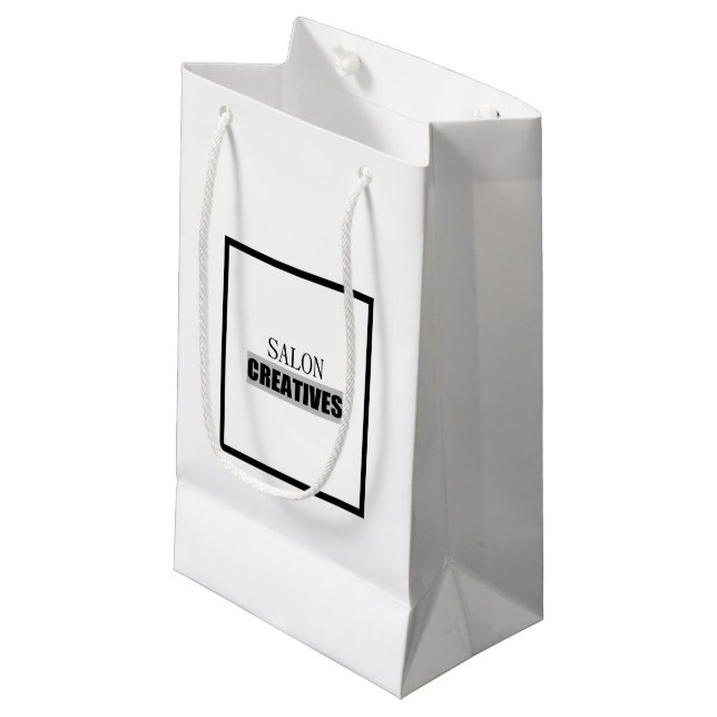 Sacola Para Presentes Pequena Beaut Salon Retail/Gift Bag (Frente inclinada)