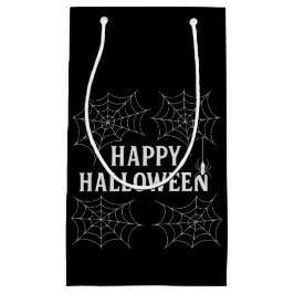 Sacola Para Presentes Pequena Bebidas Assustadoras Feliz Halloween Teias de Aran