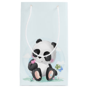 Sacola Para Presentes Pequena Bee Beanda Bear Aquarela