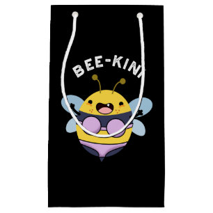 Sacola Para Presentes Pequena Bee-kini Engraçado Bee Torra Escuro BG
