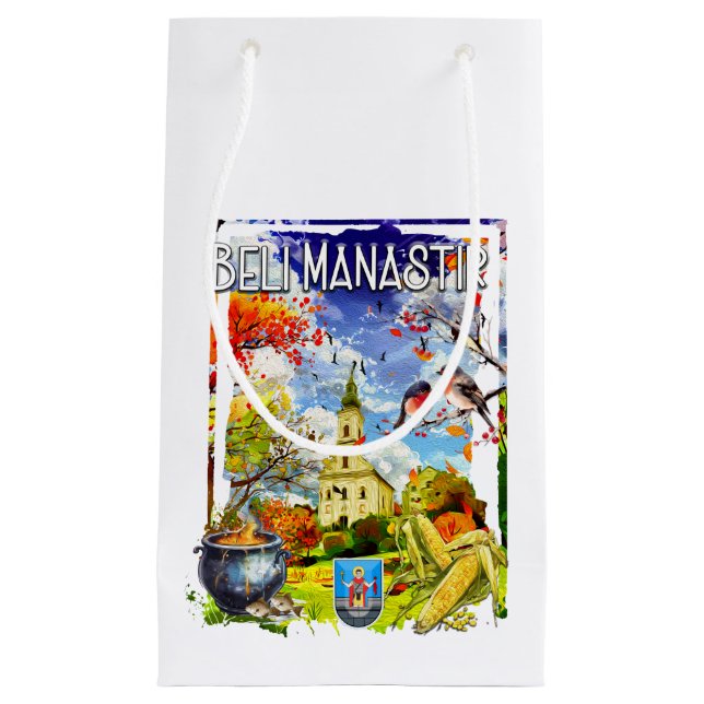 Sacola Para Presentes Pequena Beli Manastir (Frente)