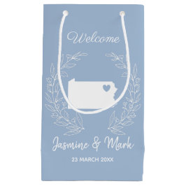 Sacola Para Presentes Pequena Bem-vindo aos favores do casamento da Pensilvânia 