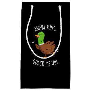 Sacola Para Presentes Pequena Bichos De Animais Querem Me Encher De Pato Engraça