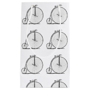 Sacola Para Presentes Pequena Bicicleta de Roda Alta Penny Farthing