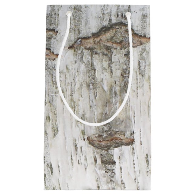 Sacola Para Presentes Pequena Birch Latido Rustic (Frente)