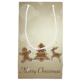 Sacola Para Presentes Pequena Biscoitos de pão-de-gengala