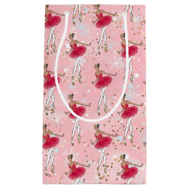 Sacola Para Presentes Pequena Black Ballerina Holiday Bag (Frente)