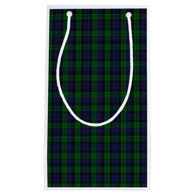 Sacola Para Presentes Pequena Blackwatch Tartan (Frente)