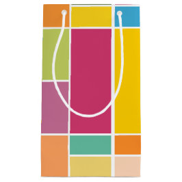 Sacola Para Presentes Pequena Blocos Geométricos de Pulverização Reproduzíveis