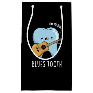 Sacola Para Presentes Pequena Blues Tooth Engraçado Música dentária Torna-se Esc