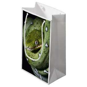Sacola Para Presentes Pequena Boa esmeralda do cobra verde da árvore em Bolívi
