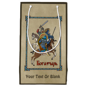 Sacola Para Presentes Pequena Bogatyr russo medieval