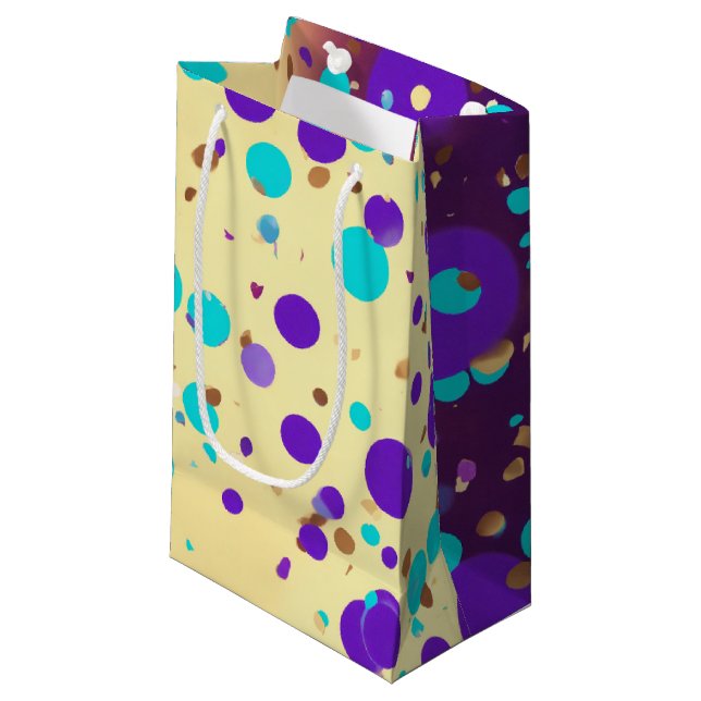 Sacola Para Presentes Pequena Bolas para a Diversão: Um saco de felicidade (Frente inclinada)