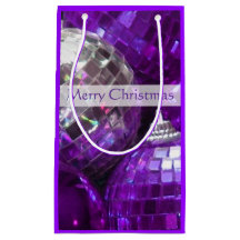 Bolas roxas Bolas de Natal Feliz Pequeno