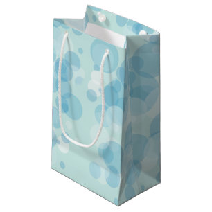 Sacola Para Presentes Pequena Bolhas azuis