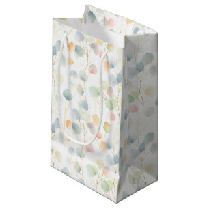Sacola Para Presentes Pequena Bolsa Colorida Eucalyptus Foliage Gift