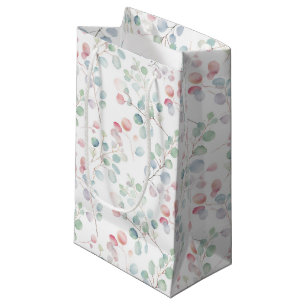 Sacola Para Presentes Pequena Bolsa Colorida Eucalyptus Foliage Gift