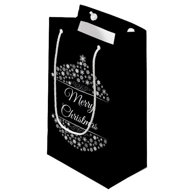 Sacola Para Presentes Pequena Bolsa de Presente de Natal (Frente inclinada)