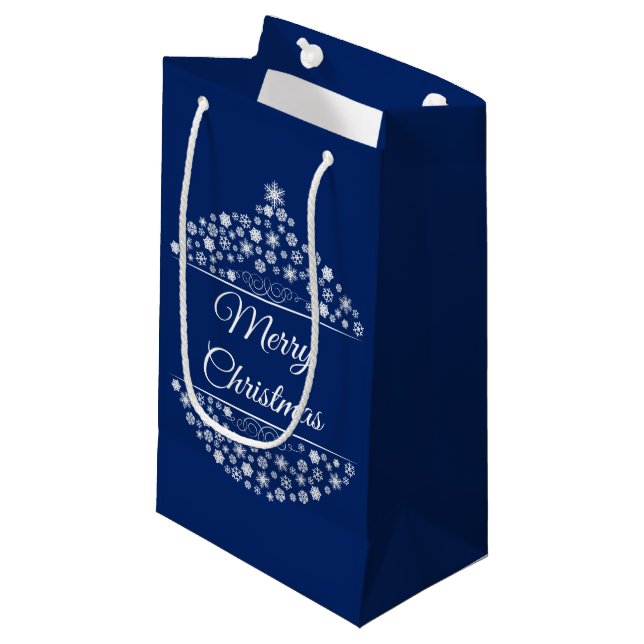Sacola Para Presentes Pequena Bolsa de Presente de Natal (Frente inclinada)