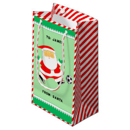 Sacola Para Presentes Pequena Bolsa de Presente de Natal de Futebol