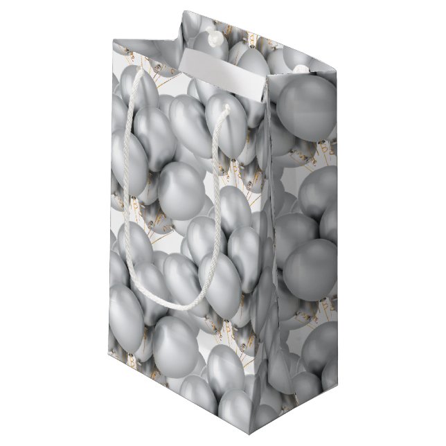 Sacola Para Presentes Pequena Bolsa de Presente de Papel dos Balões (Frente inclinada)