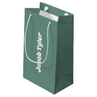 Bolsa de Presente Personalizável de Teal Oceânico
