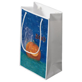 Sacola Para Presentes Pequena Bootiful Halloween Grande Abóbora Fantasminha Fofo