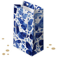 Borboletas Aquarela Azul Indigo