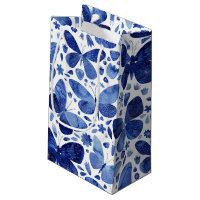 Borboletas Aquarela Azul Indigo