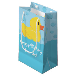 Sacola Para Presentes Pequena Borracha Ducky Party Kids Baby