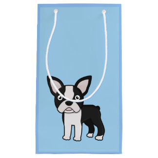 Sacola Para Presentes Pequena Boston bonito Terrier