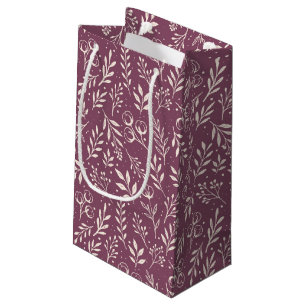 Sacola Para Presentes Pequena Botânica - Pasta Mudada - Saco do Presente