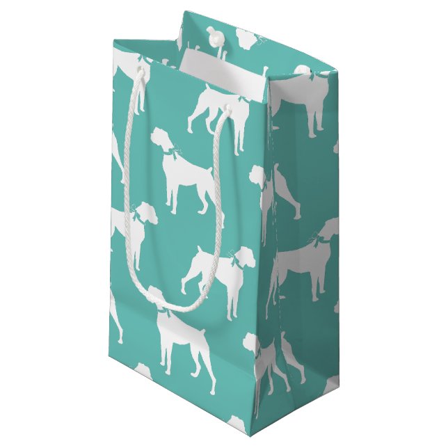 Sacola Para Presentes Pequena Boxer Dog Puppy (Frente inclinada)