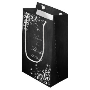 Sacola Para Presentes Pequena Brancos No Casamento De Chalkboard