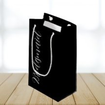 Bridesmaid de Casamento de Script Estilizado Preto