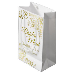 Sacola Para Presentes Pequena Bridesmaid Wedding Gift Bag Pequeno