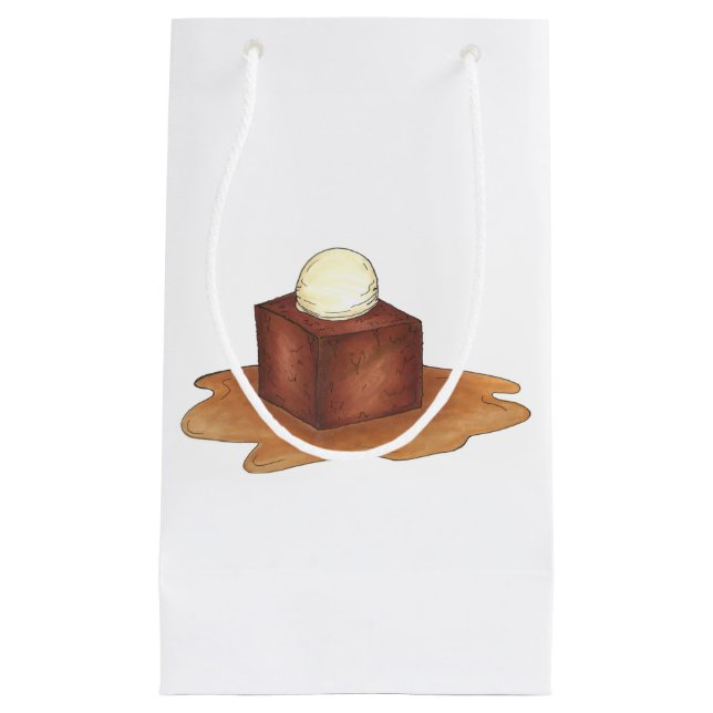 Sacola Para Presentes Pequena British Sticky Toffee Pudim Dessert Gift Bag (Frente)