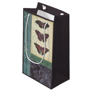 Sacola Para Presentes Pequena Brocade de borboleta decorativa do Vision Studio