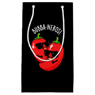 Sacola Para Presentes Pequena Bubba-neros Funny Habanero Pun Dark BG