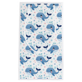 Sacola Para Presentes Pequena Bubbles & Fins Children's Birthday Whale