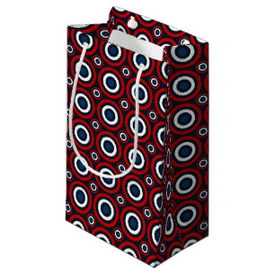 Sacola Para Presentes Pequena Bullseye GIFT BAG S, Vermelho, Branco, Azul