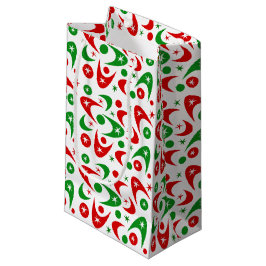 Sacola Para Presentes Pequena Bumerangues de Natal