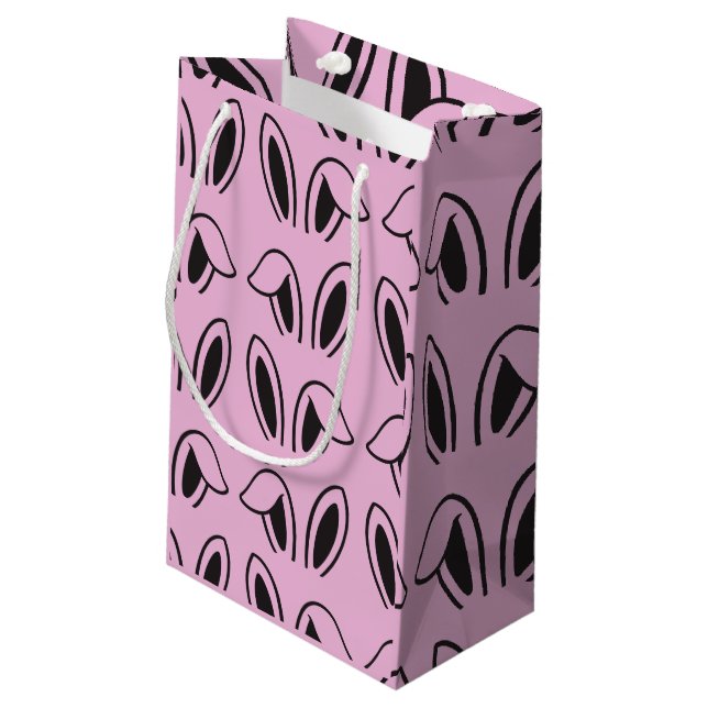 Sacola Para Presentes Pequena Bunny Ears Multi-Impressão (Verso inclinado)