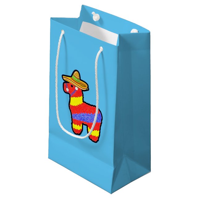 Sacola Para Presentes Pequena Burro Pinata!  (Frente inclinada)