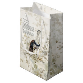 Sacola Para Presentes Pequena Bustard Excelente Indígena Pintada à Mão Ameaçada