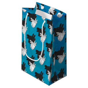Sacola Para Presentes Pequena Cabra de Billy da sombra no azul